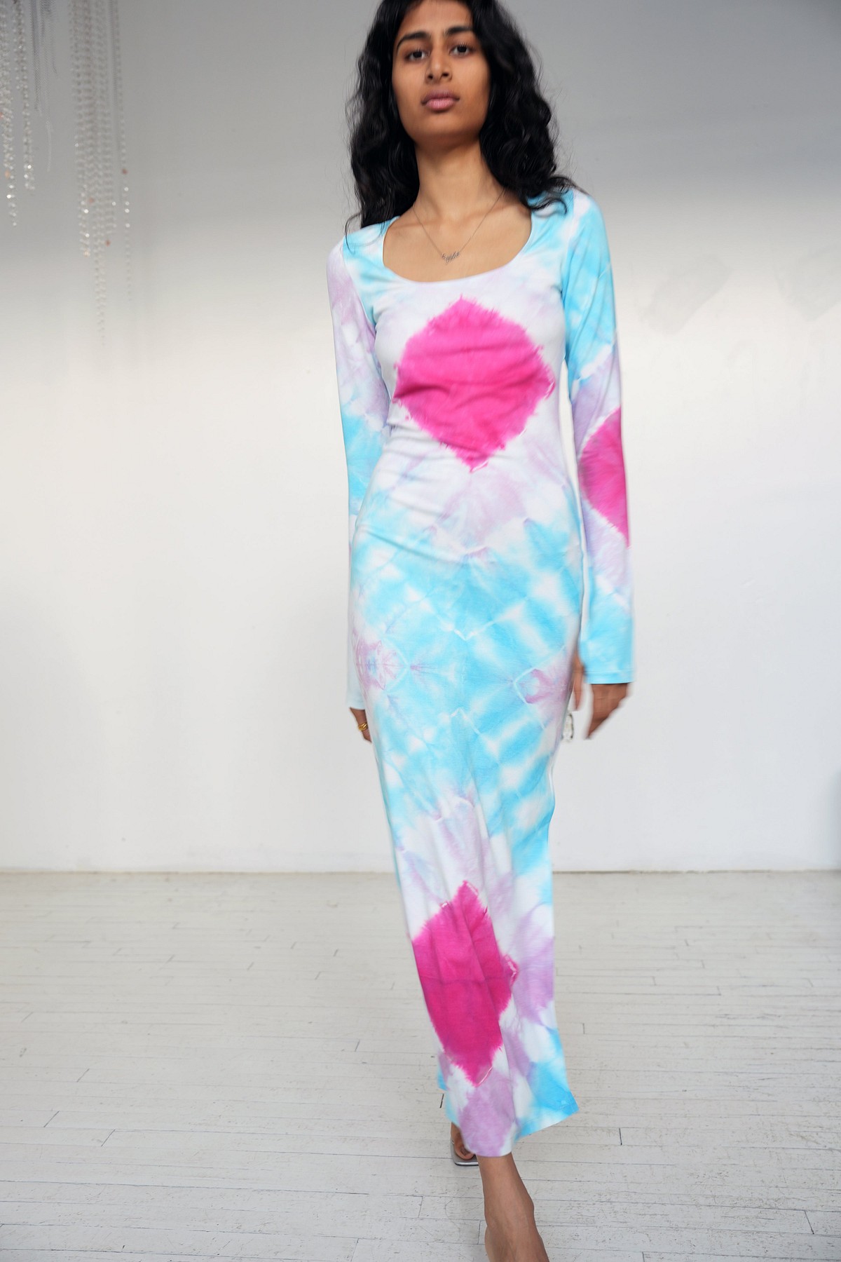 tie dye dress women Tie-dye maxi Blue For Hip Free Sun-imperial - tia dress in