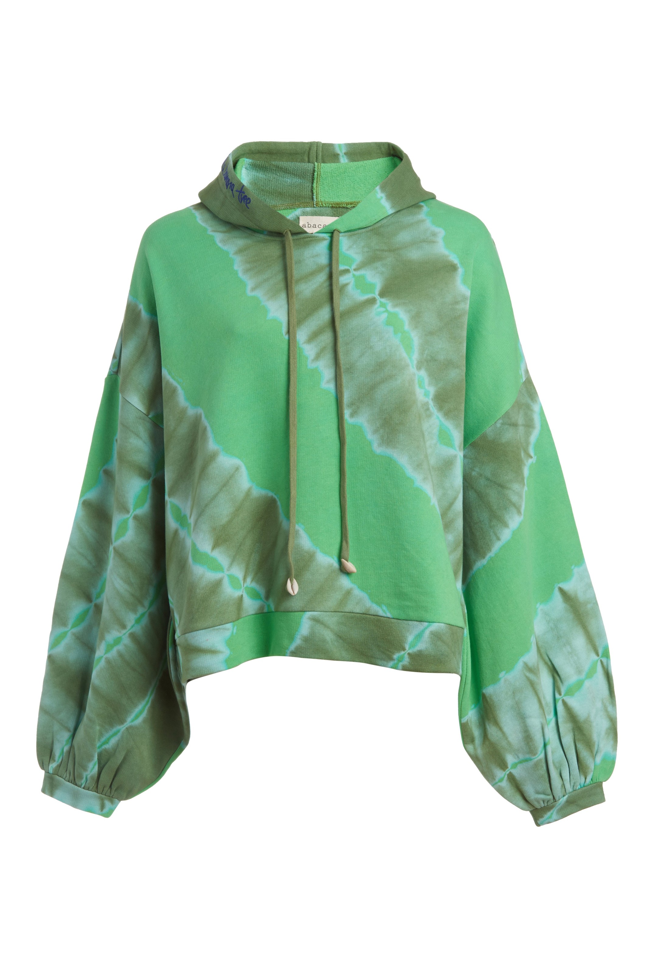 Jungle Tie-Dye Balloon Sleeve Hoodie - abacaxi