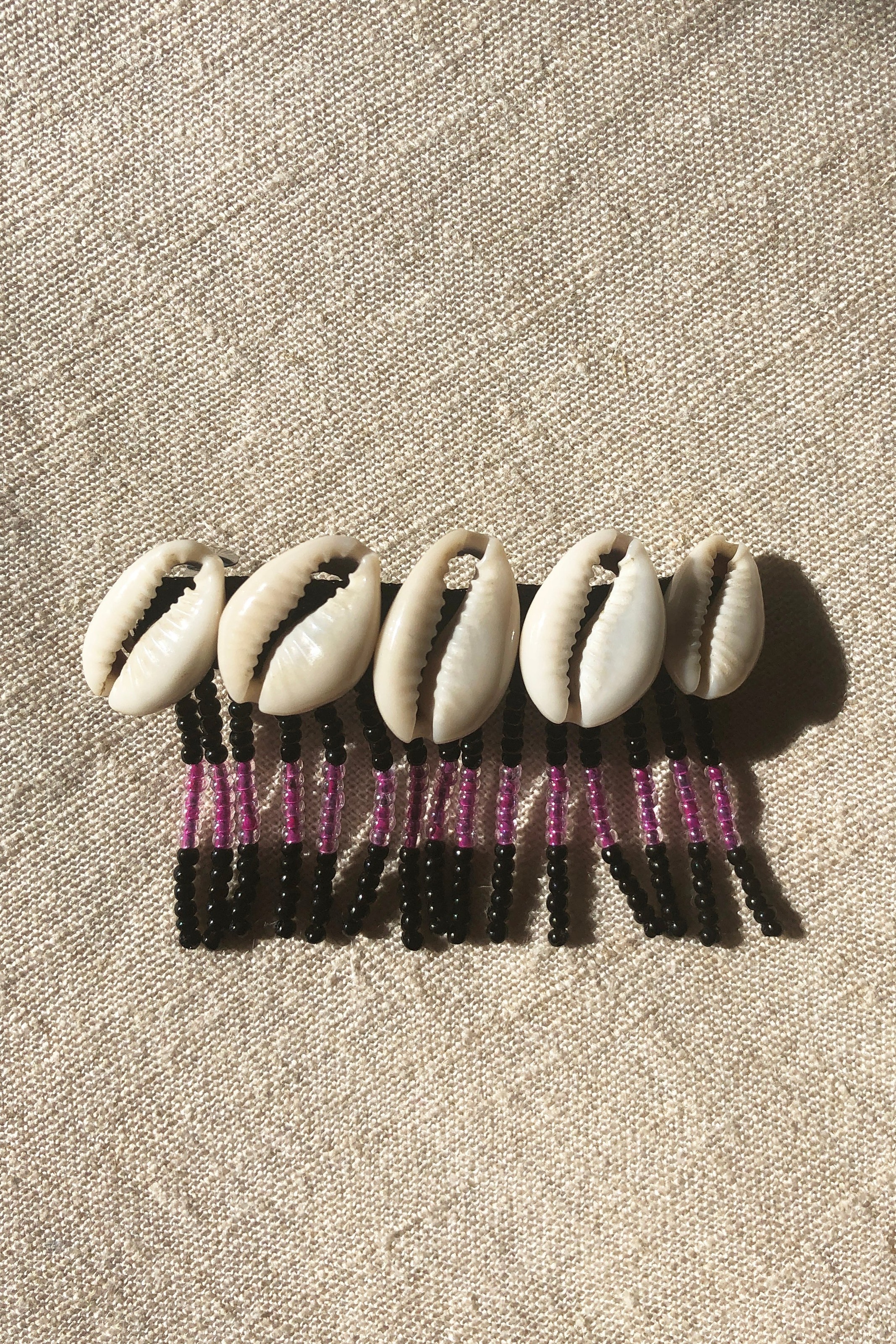 Seashell Beaded Barrette