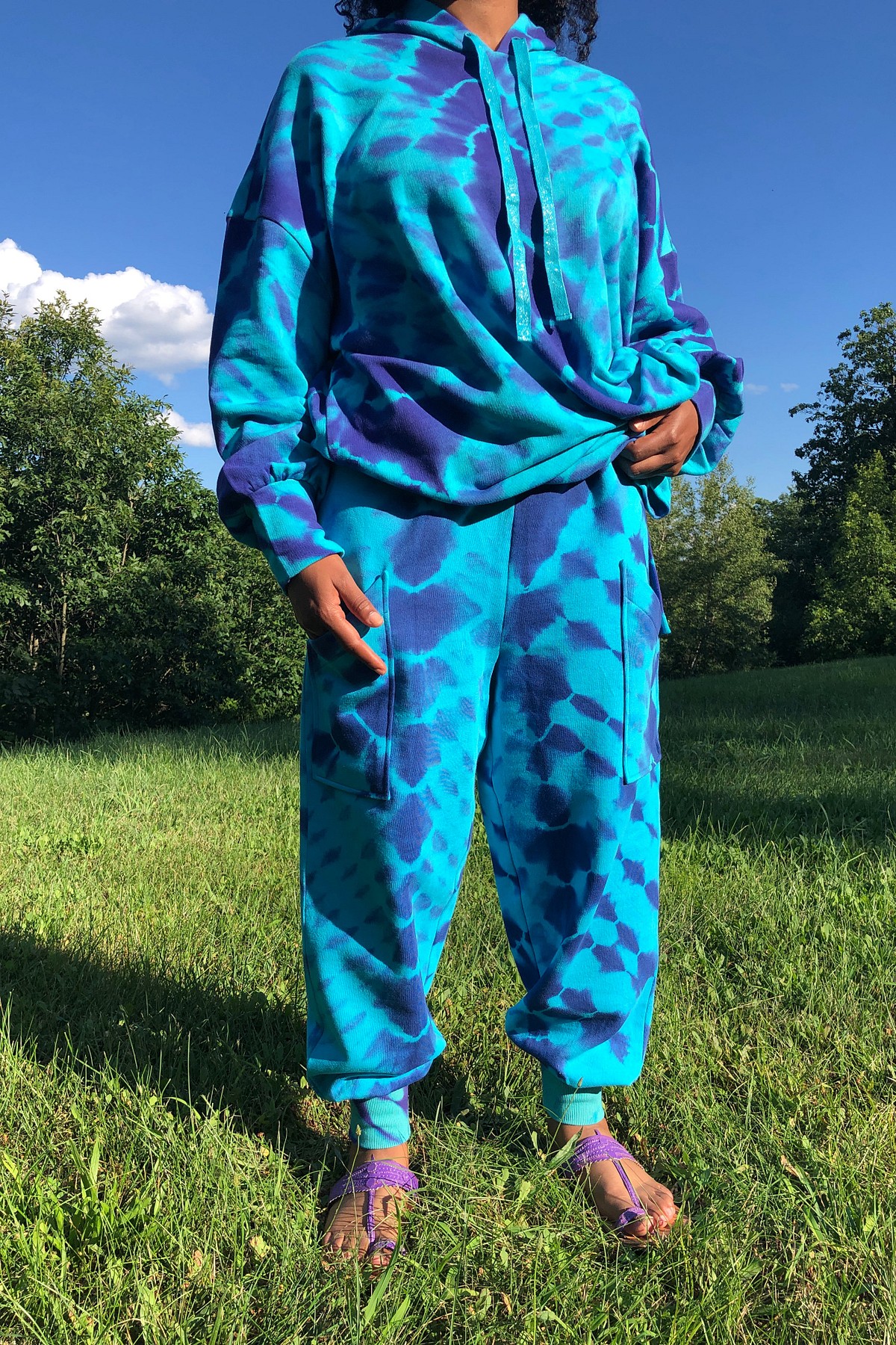 Ocean Tie-Dye Jogger Pants