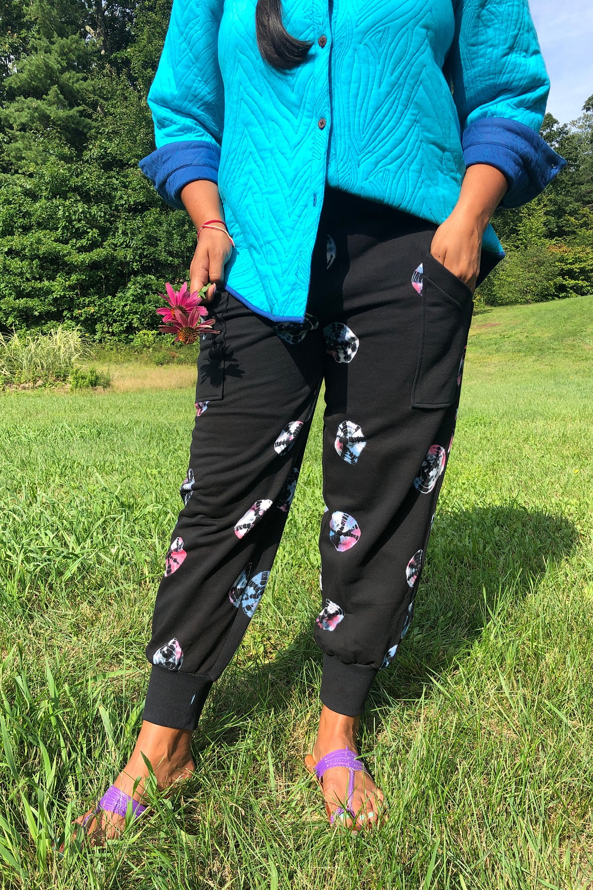 Butterfly Wing Tie-Dye Jogger Pants