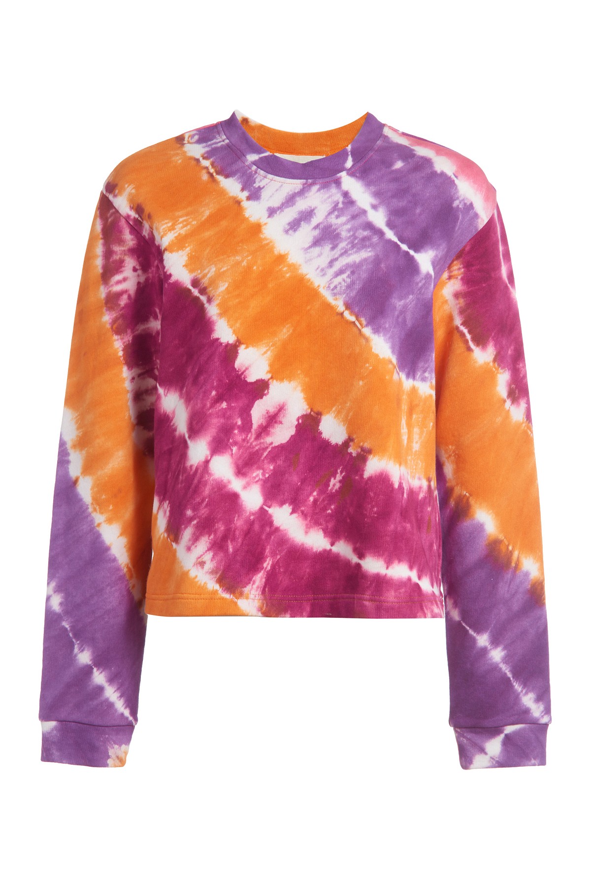 Tie-Dye Long Sleeve Top in Marigold Sunset