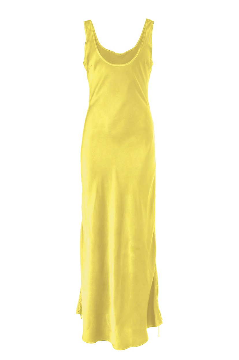 Turmeric-Dyed Silk Slip Dress