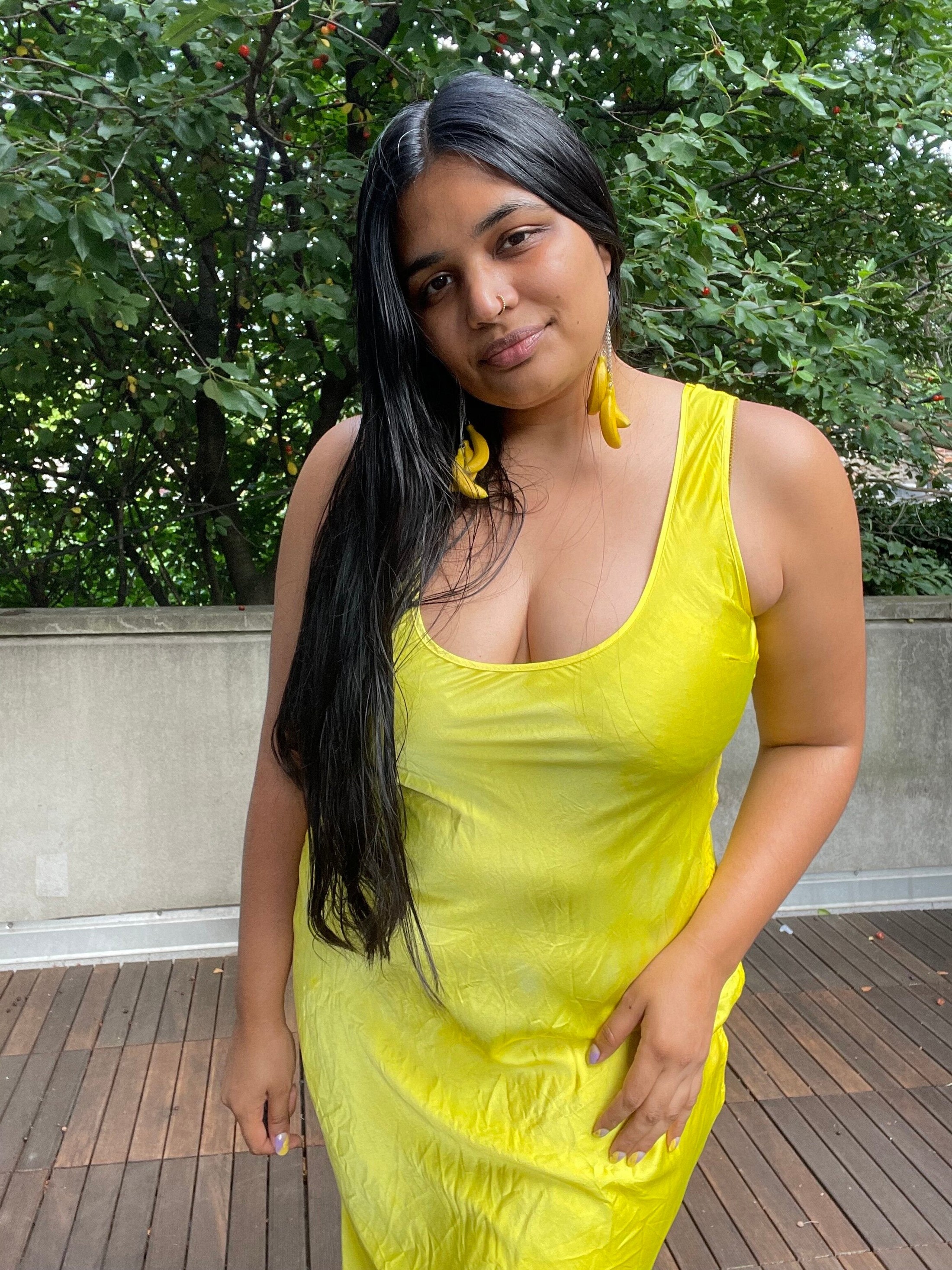 Turmeric-Dyed Silk Slip Dress