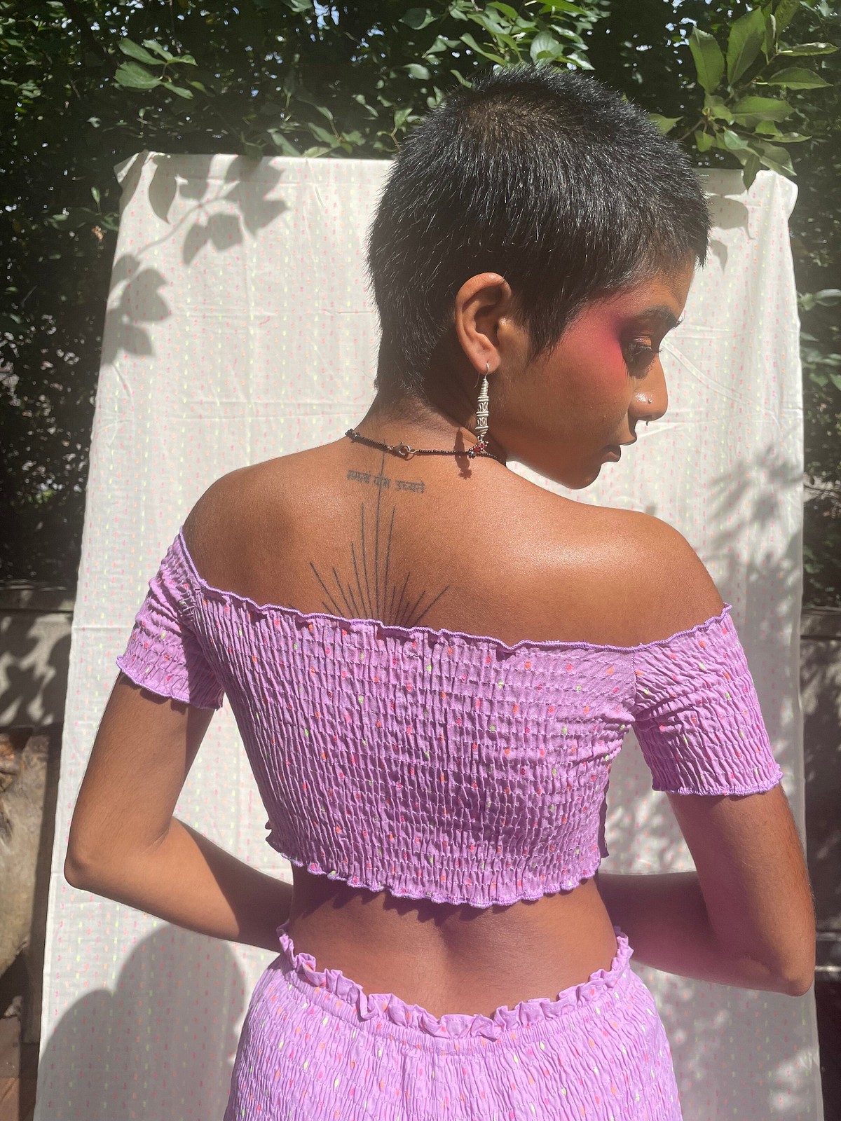 Smocked Off the Shoulder Top