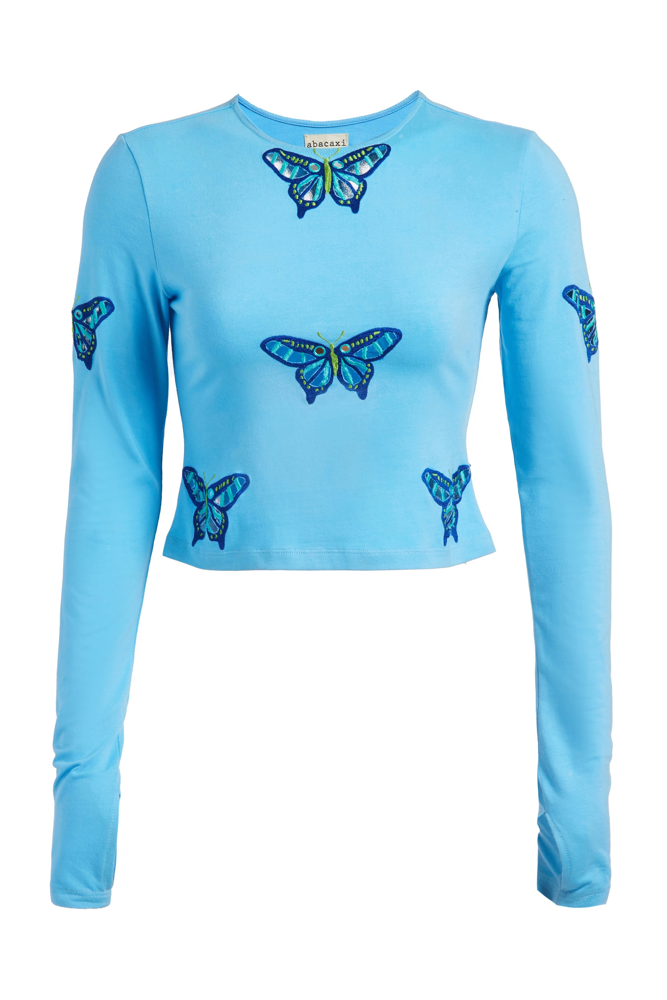 Eyelet Butterfly Tee - abacaxi